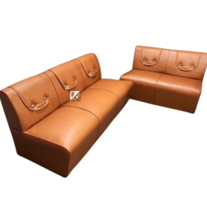 Apple Sofa - 5 Seat - Brown Colour Leather