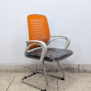 11 Mesh Visitor - White Orange Colour